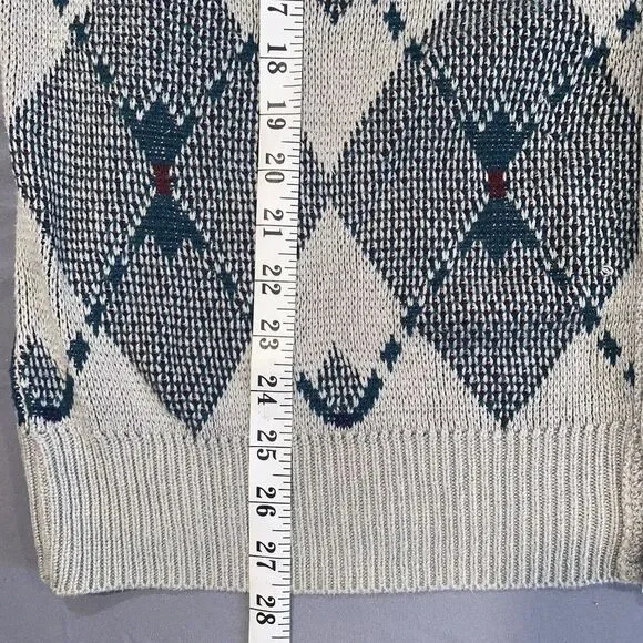 Vintage Jantzen Men’s Size Large Pullover Sweater Geometric Grandpa Made In USA - Picture 7 of 7